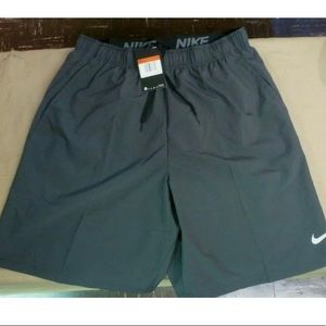 NWT NIKE FLEX MENS Anthracite Gray TRAINING STANDARD FIT SHORTS